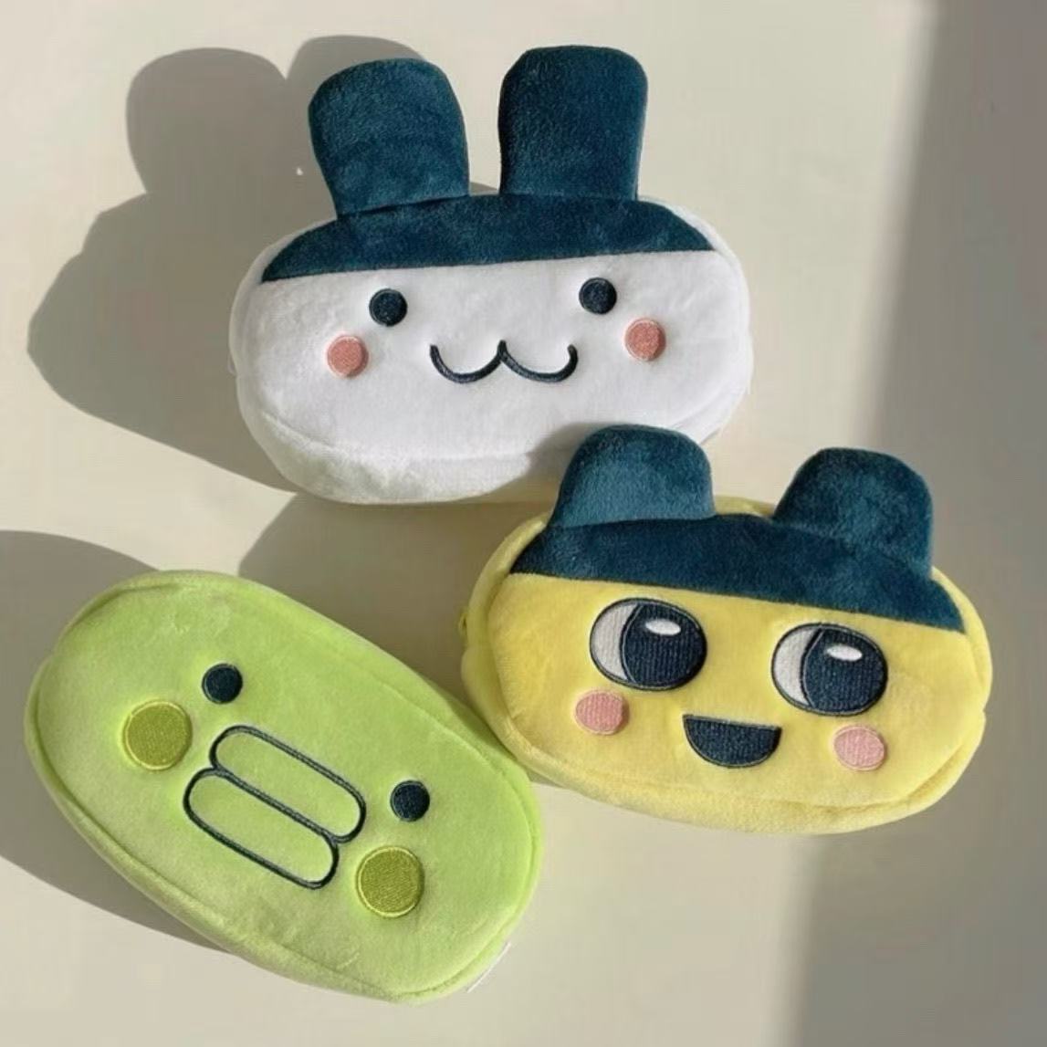 Pencil Case Large - Cute Tamagotchi Plush Pencil Case Retro
