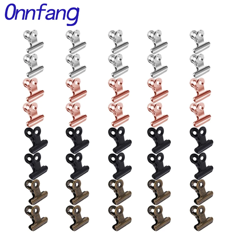 Binder Clip Assorted - 40/20PCS Set Mini 21x23mm Metal Grip