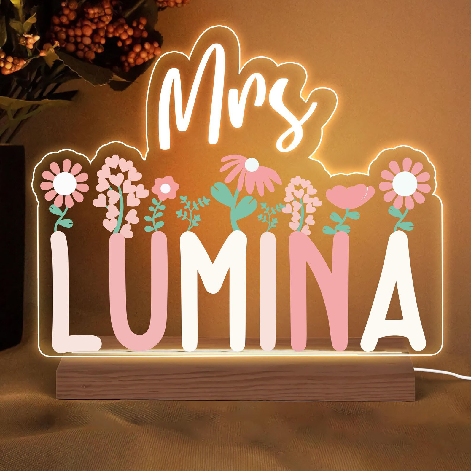 Desk Name Plate - Personalized Teacher Desk Name Plate Custom