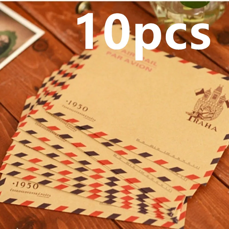 Letter Envelope Kraft - 10pcs 9.7*7.5cm Retro Popular Envelope Postcard