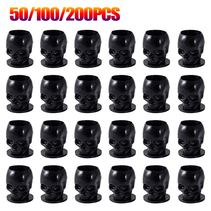 Calligraphy Ink Bottle - 50/100/200pcs Plastic Disposable Tattoo Skull Ink