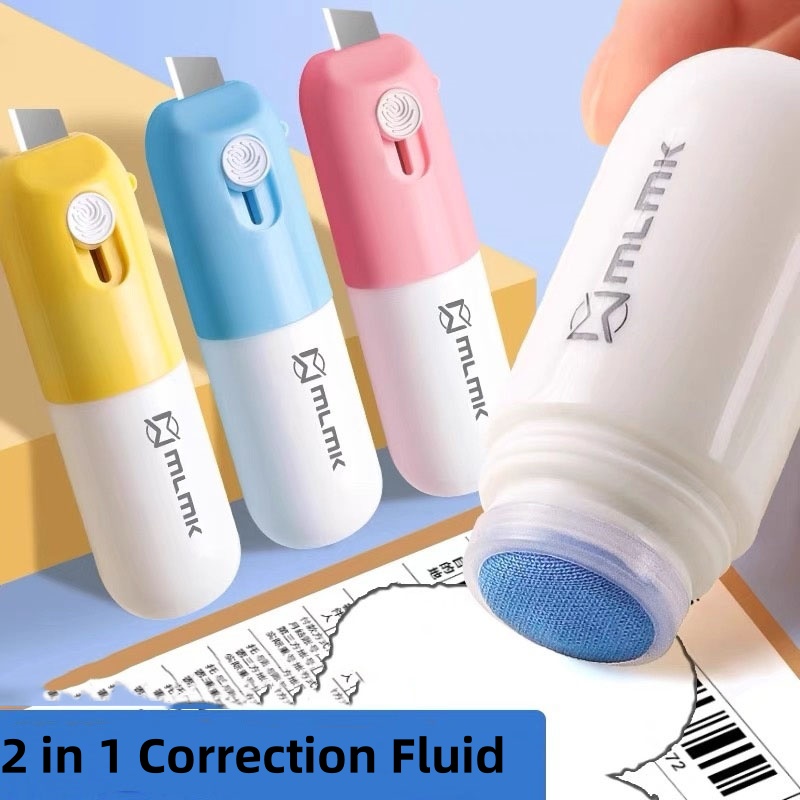 Correction Fluid White - 20/10ML Thermal Paper Easer Mail Opener