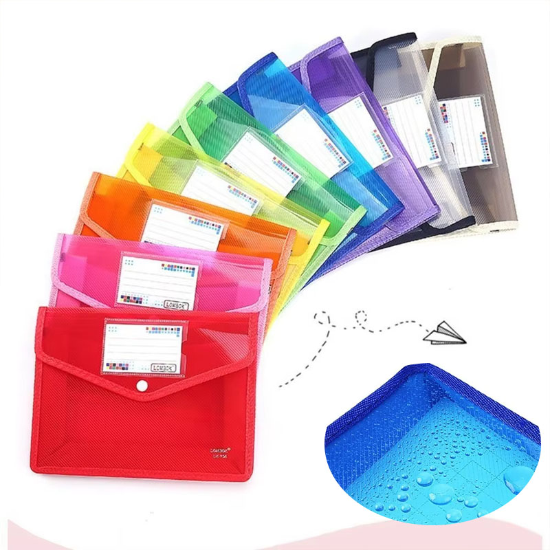 Supply Of Office Stationery - 1-10PCS Waterproof A4 A5 Snap Button