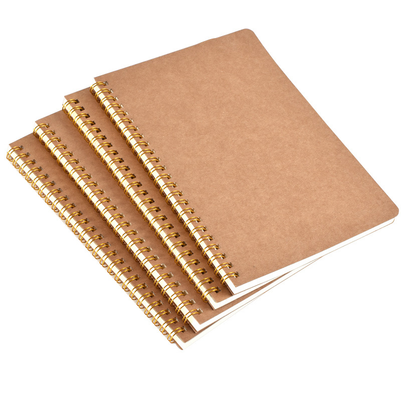 Notebook Dotted A5 - A5 Notebook Journal Medium Kraft Grid