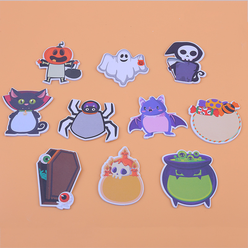 Memo Pad Sticky - 200Pages Halloween Theme Memo Pads Set