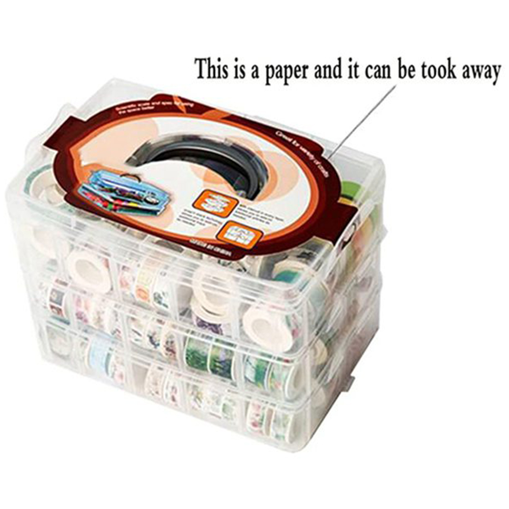 Washi Tape Set - Clear 3 Layers 30 Grids Washi