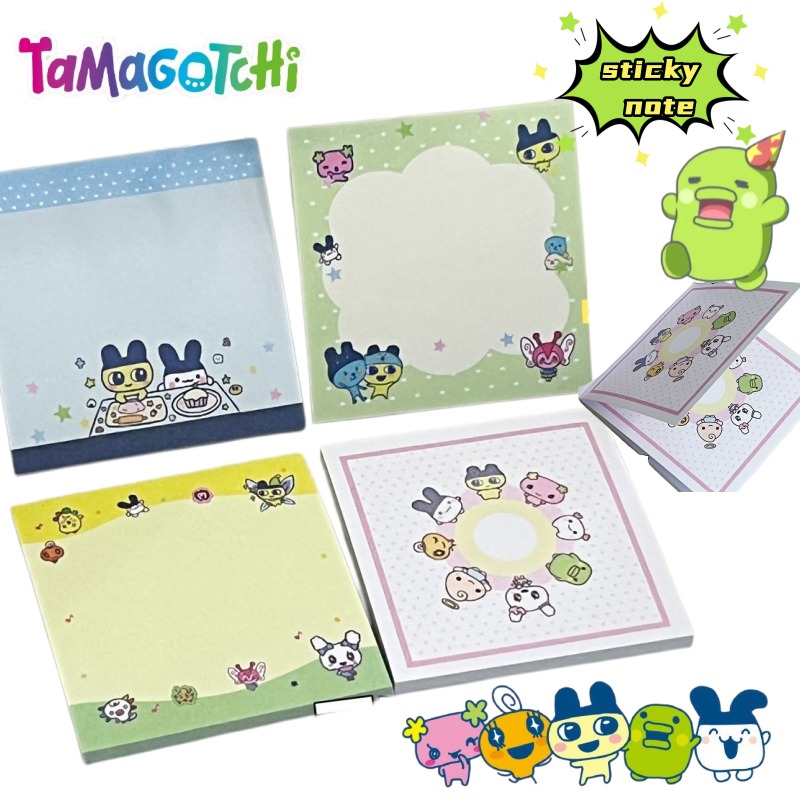 Memo Pad Sticky - 4pcs Tamagotchi Mametchi Memetchi Cartoon Cute