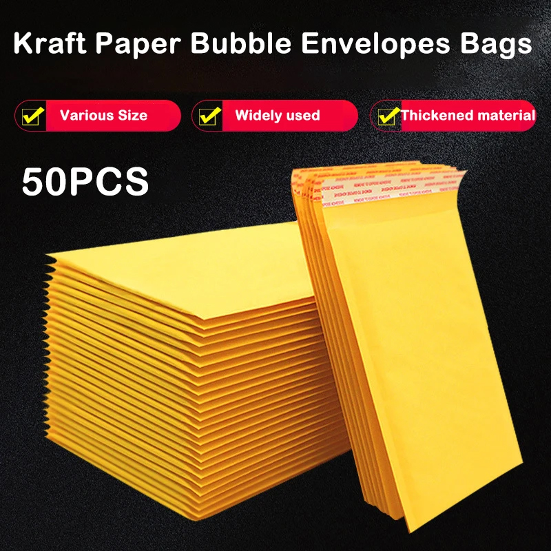 Letter Envelope Kraft - 50PCS Kraft Paper Bubble Mailers Envelopes