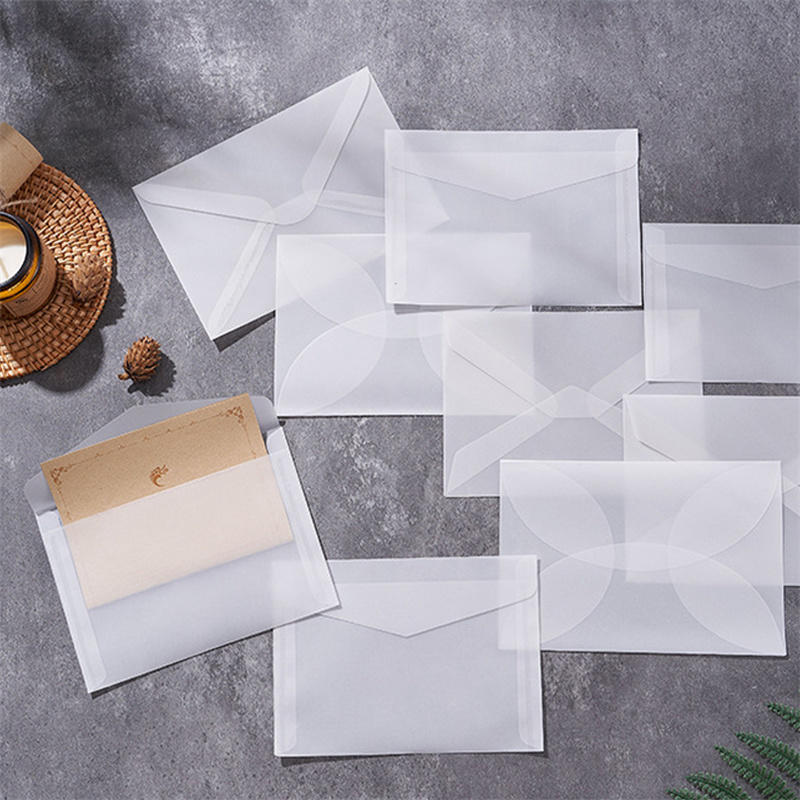Letter Envelope Kraft - 50pcs/lot Blank Translucent Envelope for Invitations