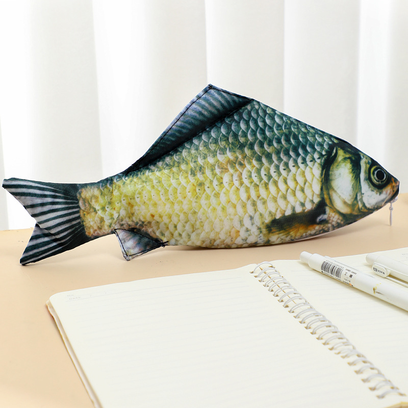Ideal Stationery & Office Supply - Realistic Salt Fish Carp Pencil Case