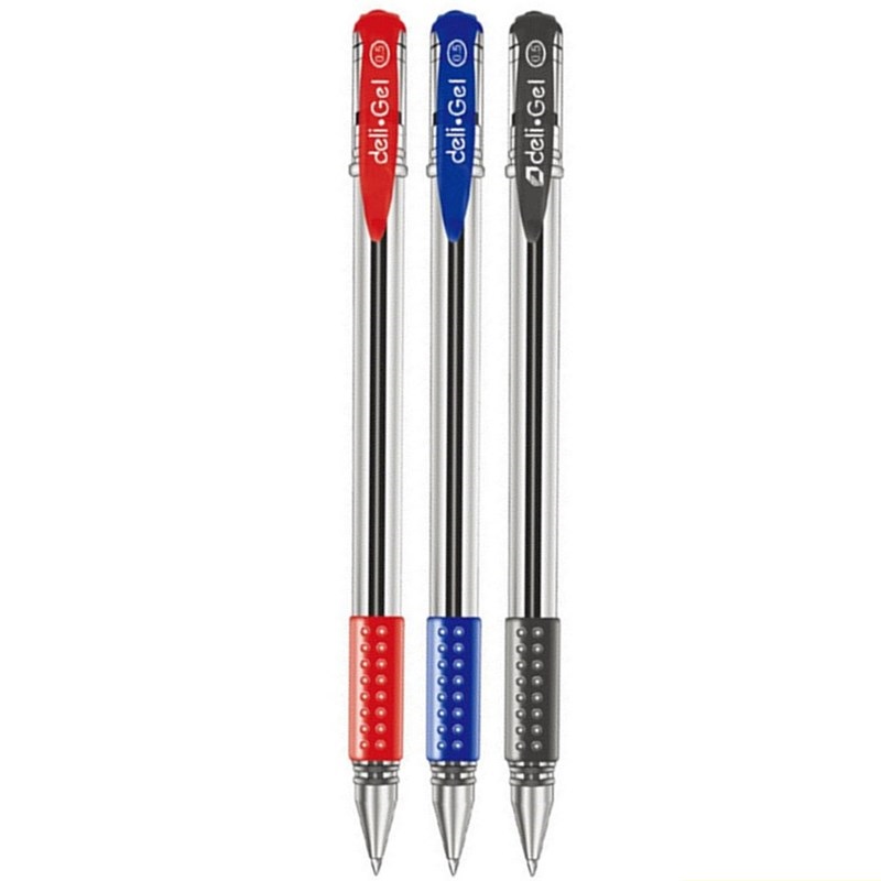 Stationery Office And School Supply Stores - Deli 0.5mm Black Red Blue Ink