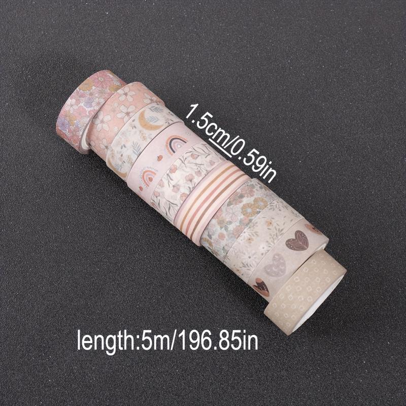 1Set 10Rolls Gentle Style Wash - Washi Tape Set 评论和价格