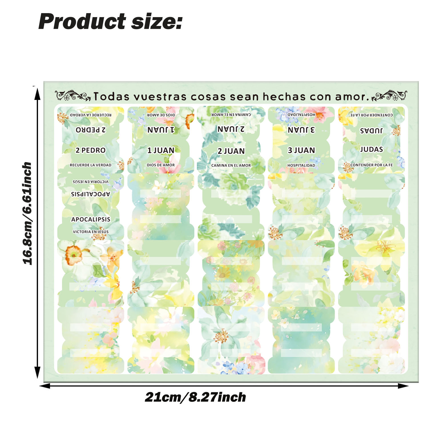 80pcs Spanish Bible Tabs-Soul  - Index Tab Divider 评论和价格