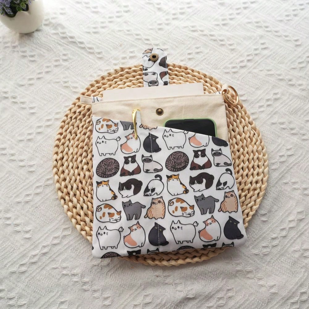 1PC Mellow Cat Canvas Book Bag - Ideal Stationery & Office Supply 评论和价格