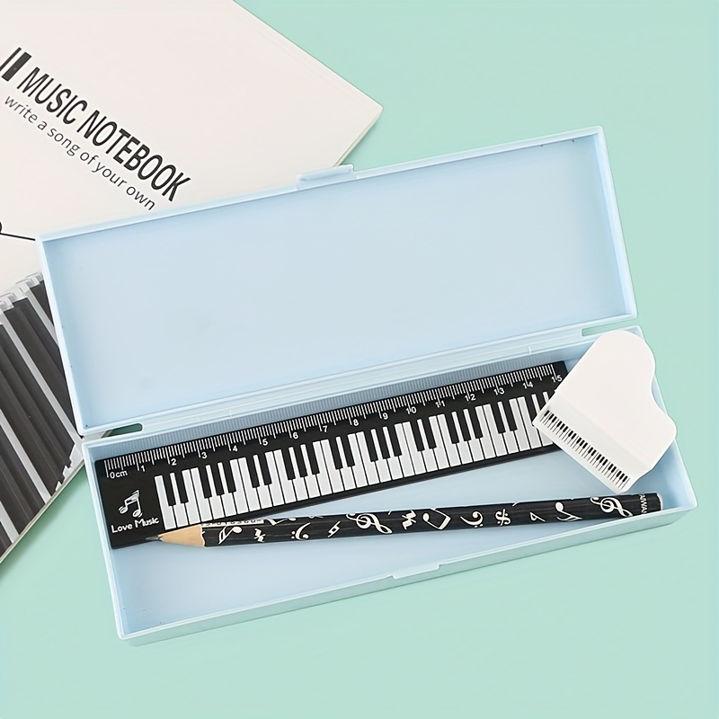 2Pcs/Set 15cm Piano Keyboard P - Ruler Set Transparent 评论和价格