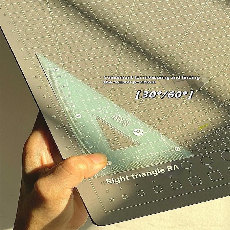 4PCS/Set 15CM Jelly Ruler Set  - Ruler Set Transparent 评论和价格