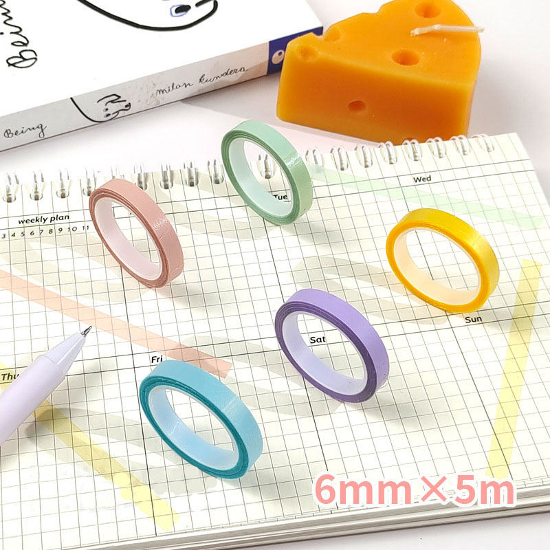 5Rolls Transparent Fluorescent - Index Tab Divider 评论和价格