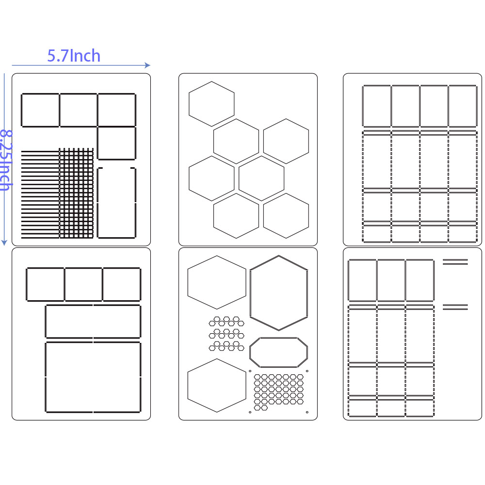 6Pack Reusable Plastic Weekly  - Notebook Dotted A5 评论和价格