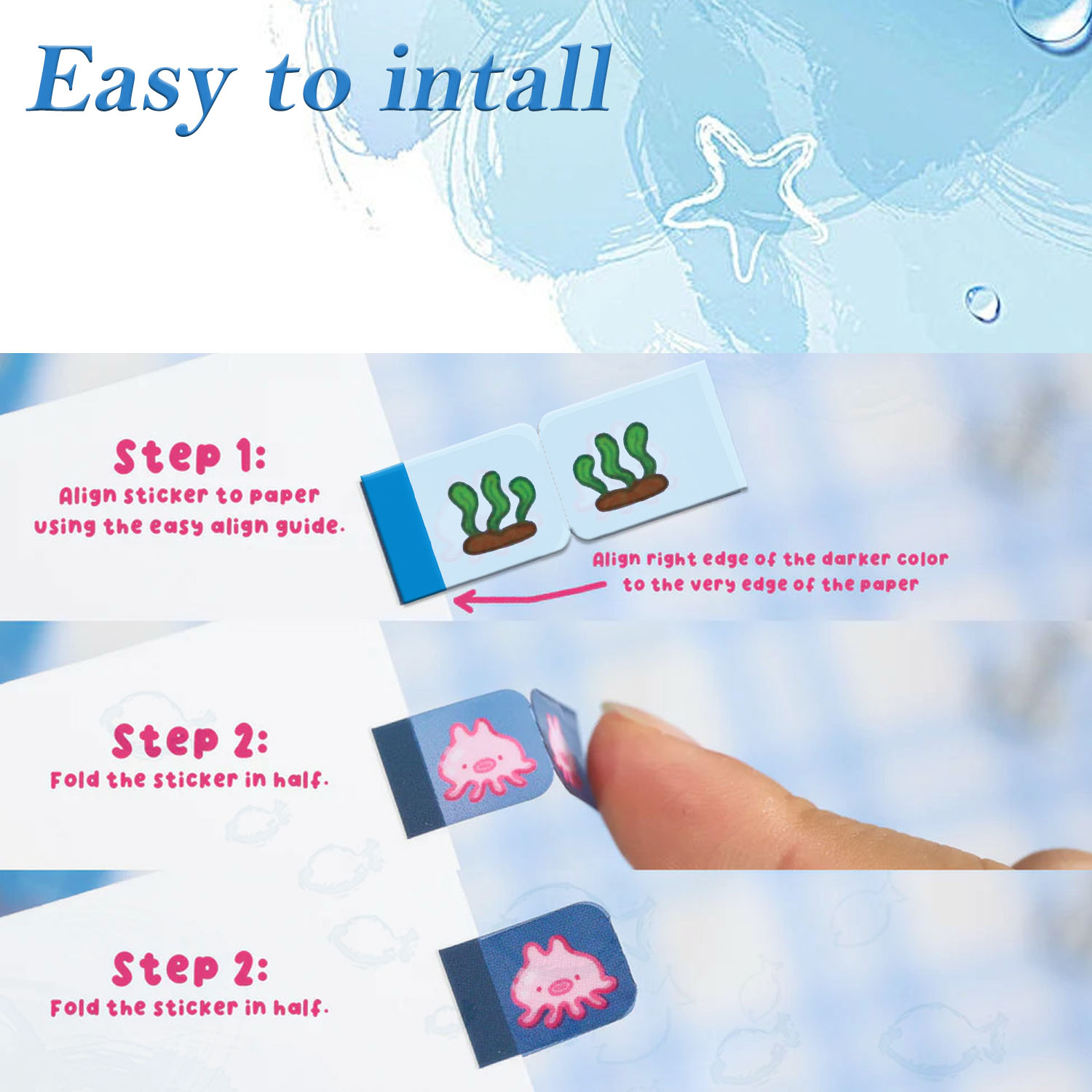 Sea Creature Lil Tab Stickers  - Index Tab Divider 评论和价格