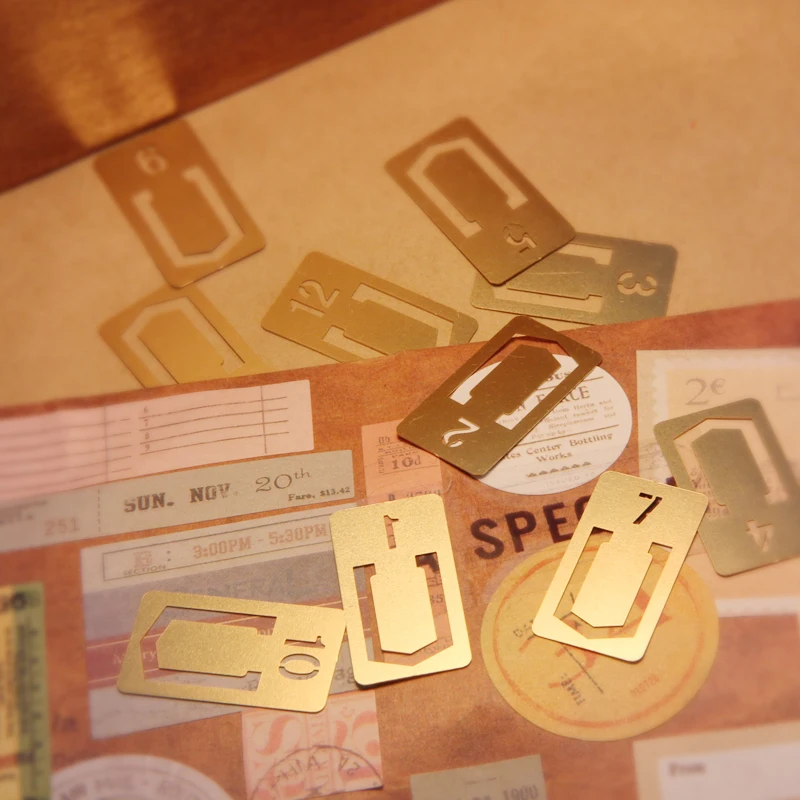 12 Pcs/lot Vintage Copper Book - Stationery Office And School Supply Stores 评论和价格