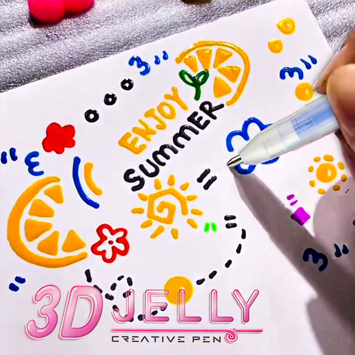SHANDS 12PCS 3D Jelly Gel Pens - Gel Ink Pen Set 评论和价格