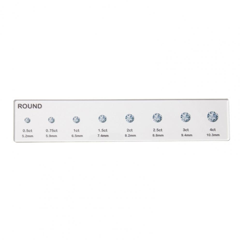 Rhinestone Size Ruler 3pcs Rhi - Ruler Set Transparent 评论和价格