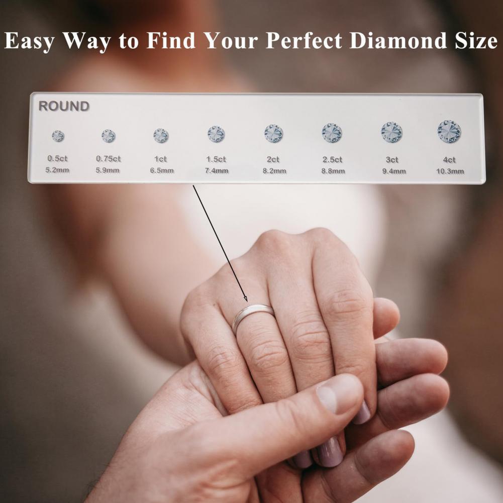 Rhinestone Size Ruler 3pcs Rhi - Ruler Set Transparent 评论和价格