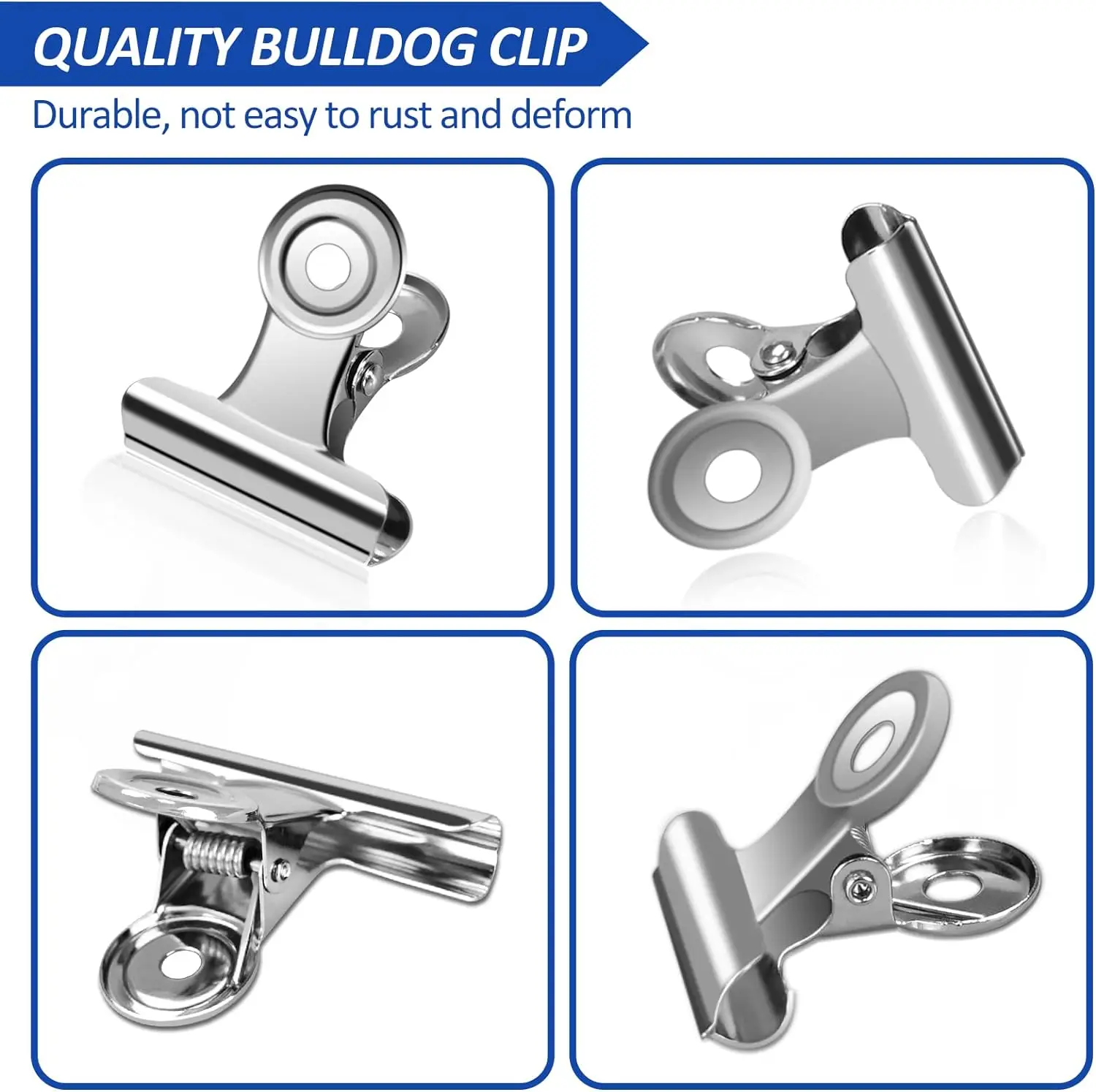 40/20PCS  Set Mini 21x23mm Met - Binder Clip Assorted 评论和价格