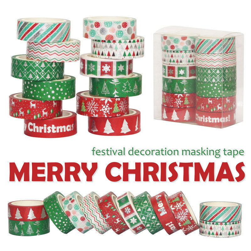 60 Meter Christmas Washi Tapes - Washi Tape Set 评论和价格