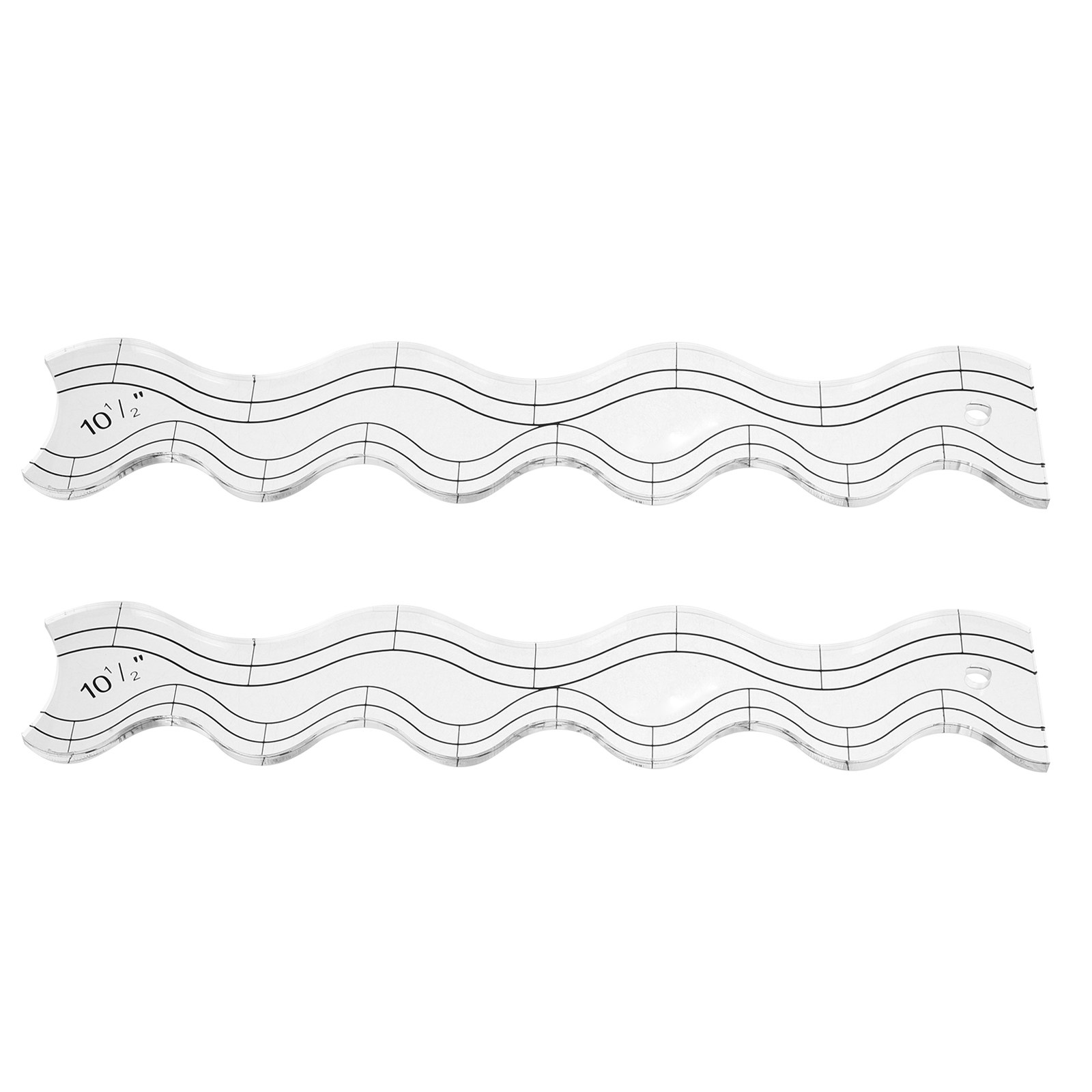 2Pcs Quilting Ruler Set Transp - Ruler Set Transparent 评论和价格