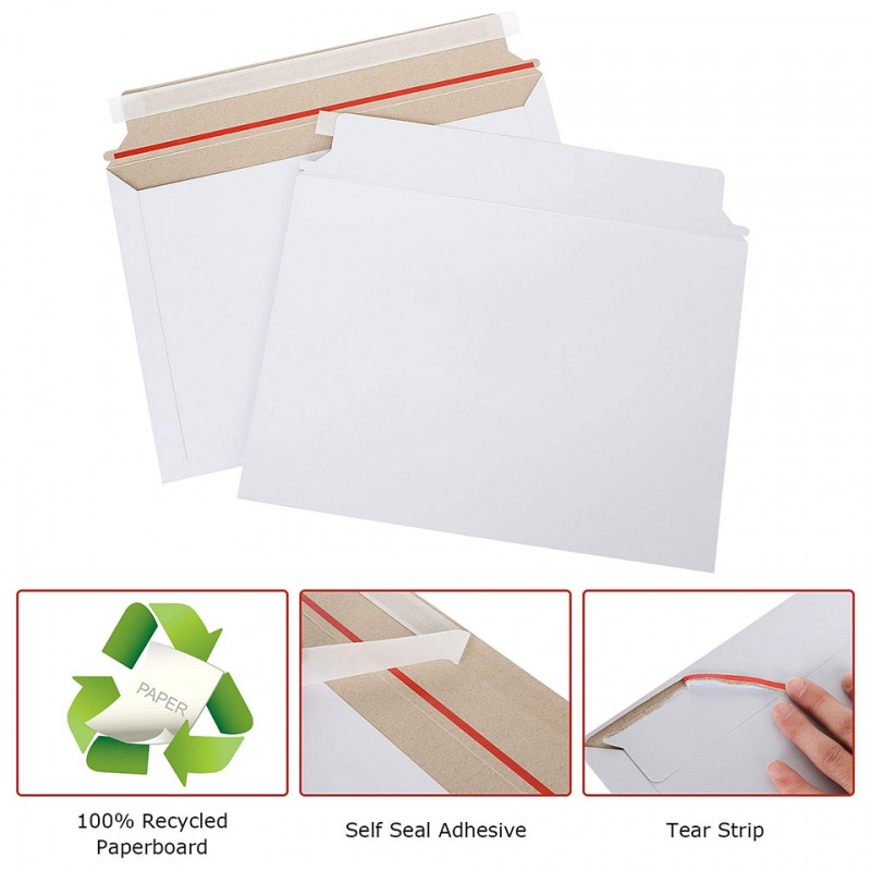 25Pcs White Rigid Mailers Stay - Letter Envelope Kraft 评论和价格