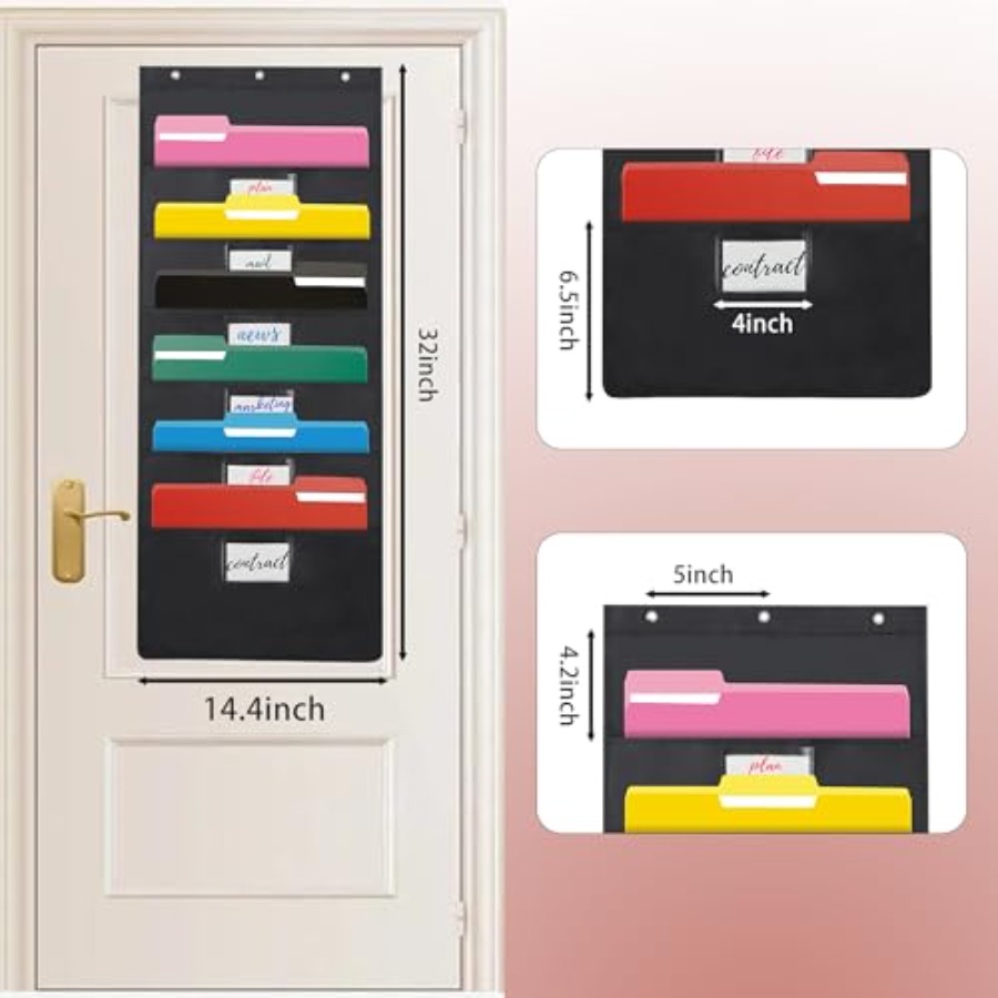Black Hanging Wall File Organi - File Folder Hanging 评论和价格