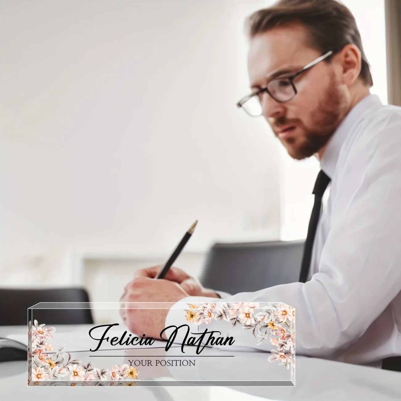 [2D Flat] Custom Acrylic Desk  - Desk Name Plate 评论和价格