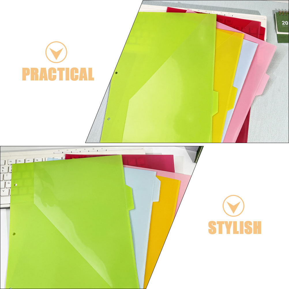 5Pcs Three Hole Index Page Fol - Index Tab Divider 评论和价格