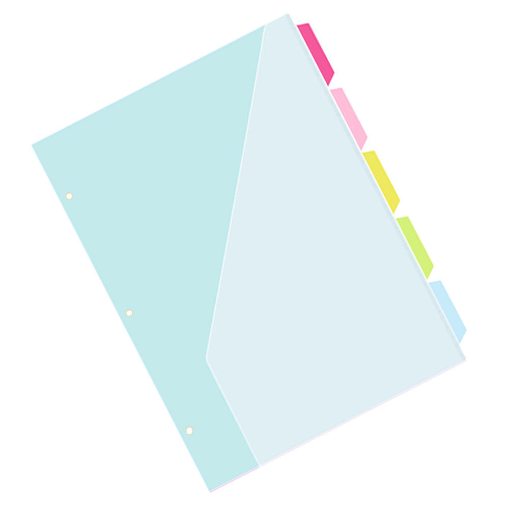 5Pcs Three Hole Index Page Fol - Index Tab Divider 评论和价格