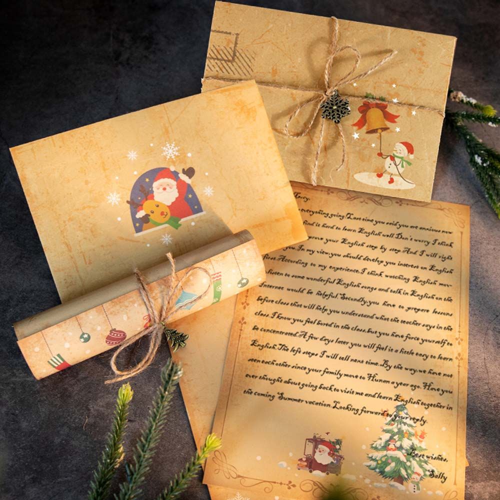 DIY Vintage Santa Claus Gift I - Letter Envelope Kraft 评论和价格