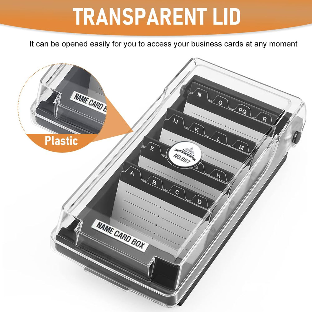 Desktop Business Card Box, Lar - Index Tab Divider 评论和价格