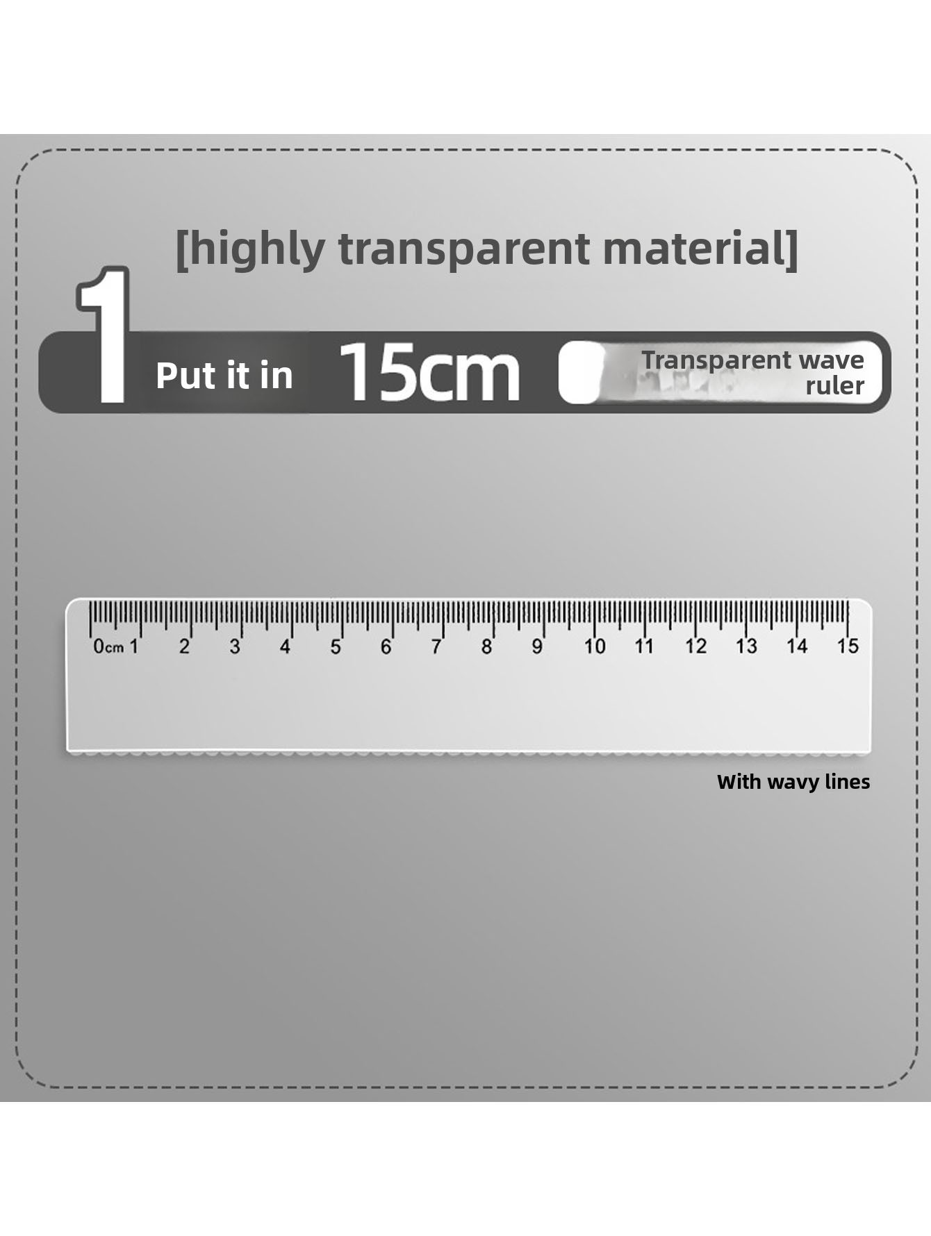 Transparent plastic ruler geom - Ruler Set Transparent 评论和价格