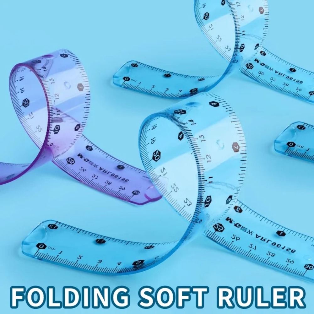 1/3pcs Transparent Soft Ruler, - Ruler Set Transparent 评论和价格