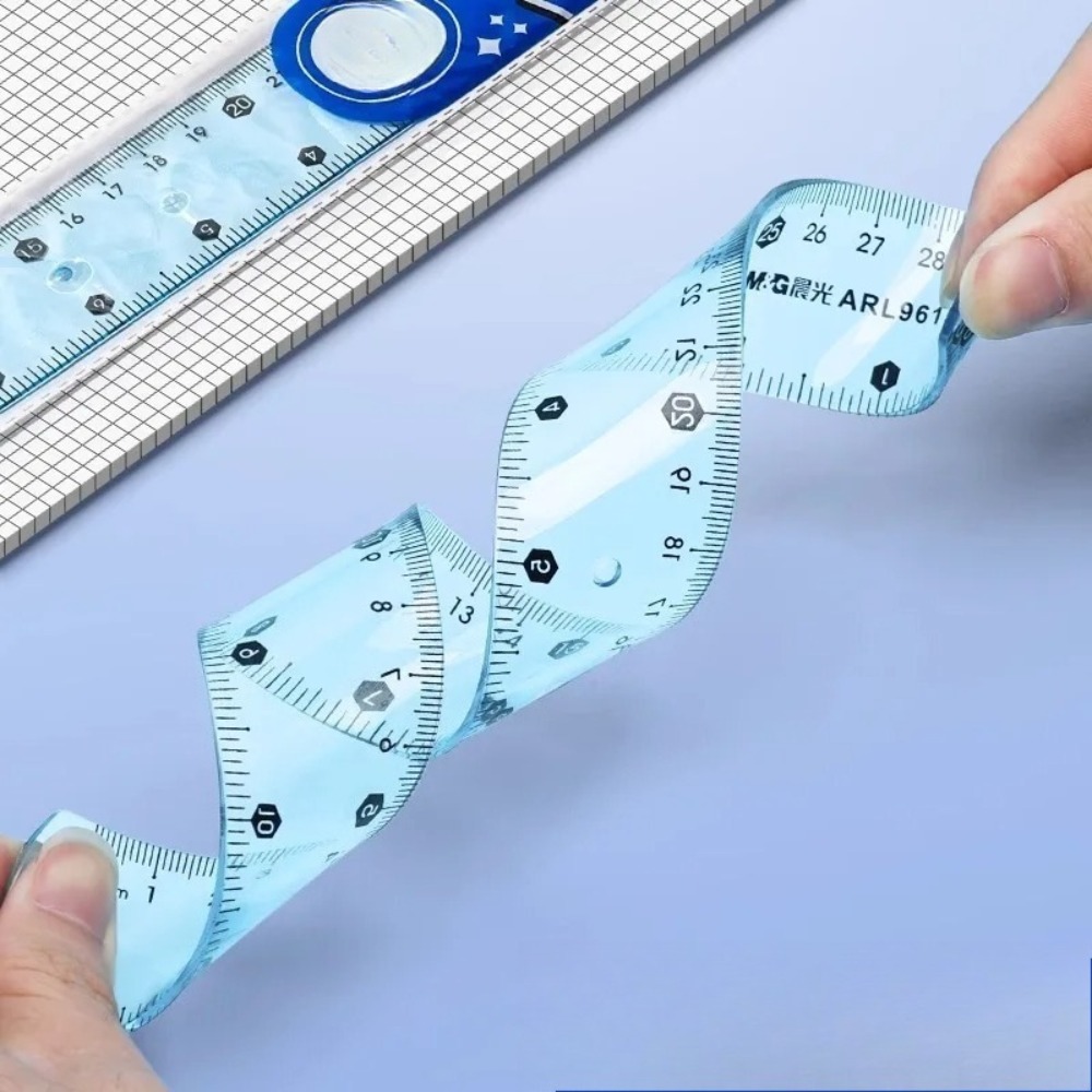 1/3pcs Transparent Soft Ruler, - Ruler Set Transparent 评论和价格
