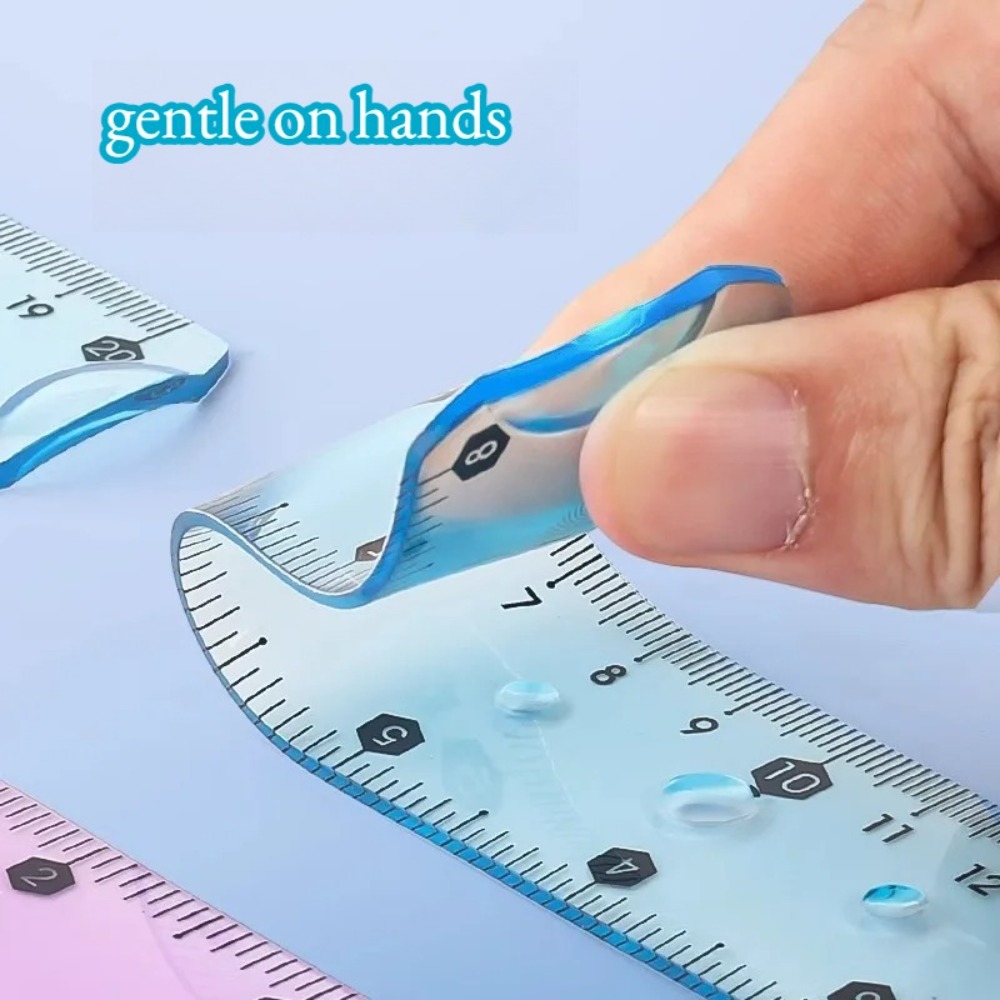 1/3pcs Transparent Soft Ruler, - Ruler Set Transparent 评论和价格