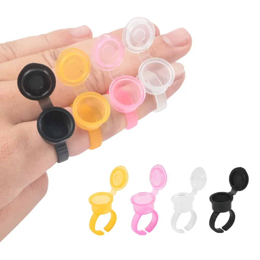 50PCS Tattoo Pigment Ink Ring  - Calligraphy Ink Bottle 评论和价格