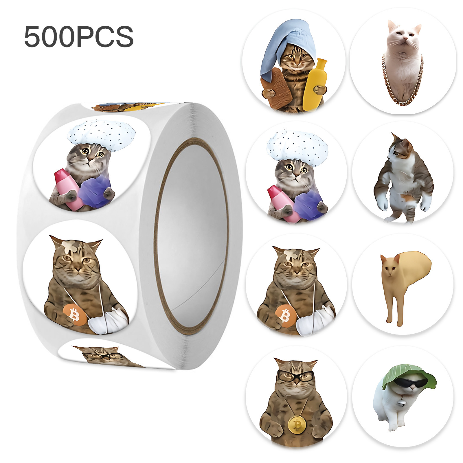 100-500pcs Funny Cat Graffiti  - Memo Pad Sticky 评论和价格