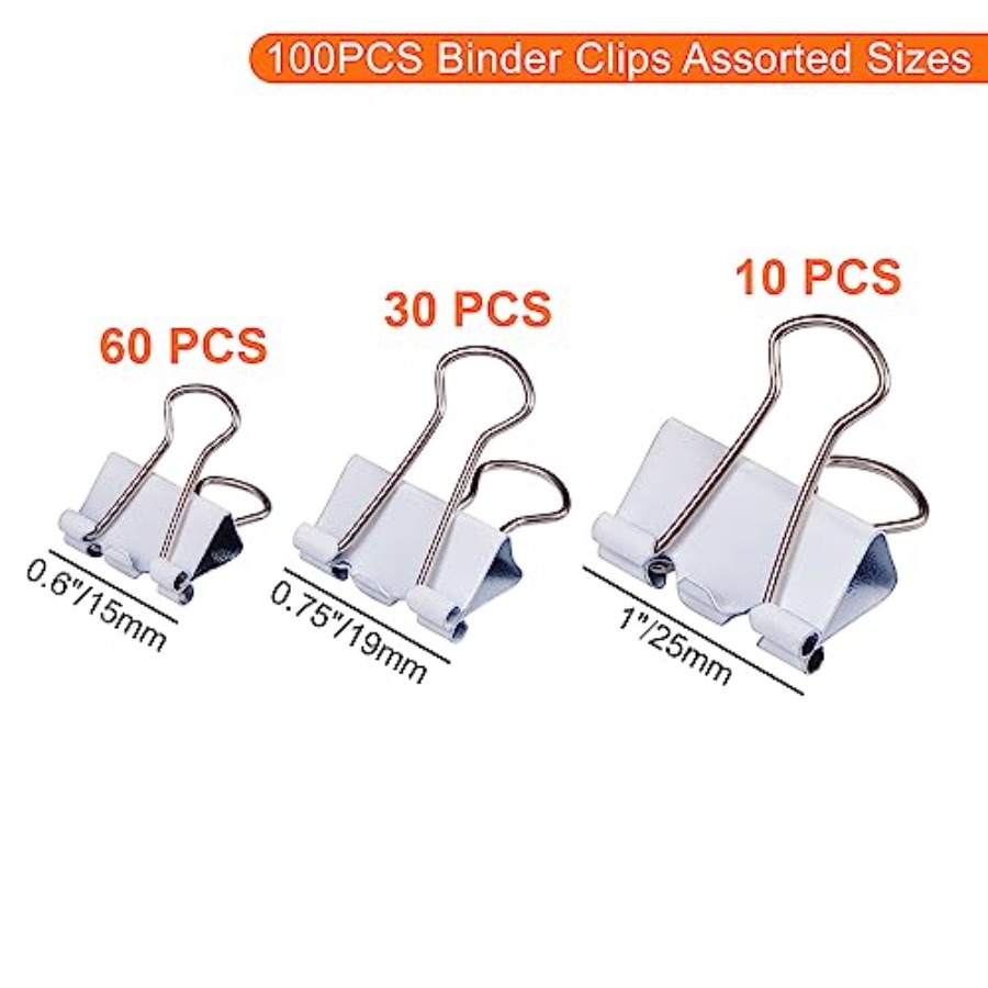 Binder Clips Assorted Sizes, W - Binder Clip Assorted 评论和价格