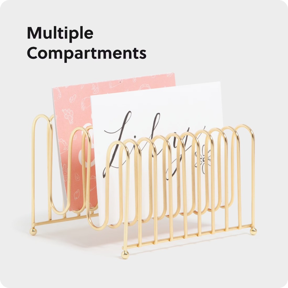 Bent Wire Desk Organizer Lette - Supply Of Office Stationery 评论和价格