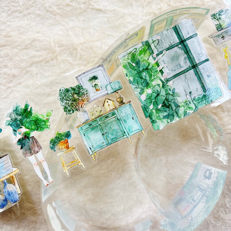 DingDing Studio Vintage Green  - Washi Tape Set 评论和价格