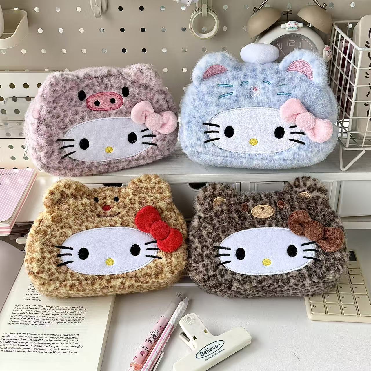 New Sanrio's Leopard Print Hel - Pencil Case Large 评论和价格