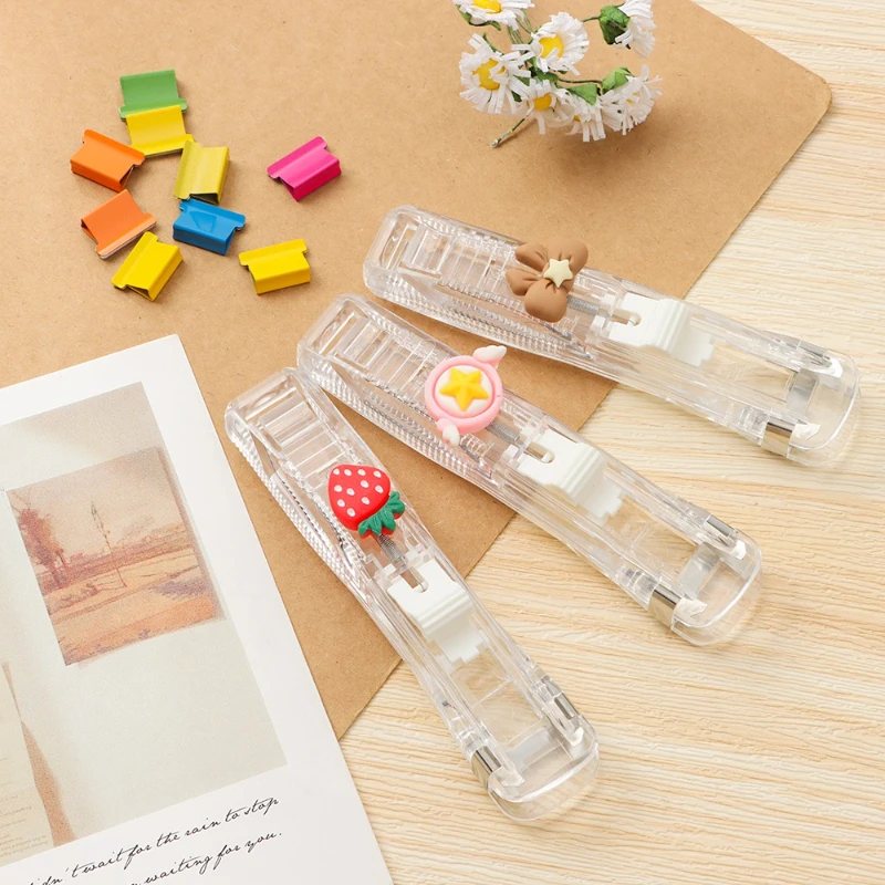 New Push Clip Stapler Staple R - Binder Clip Assorted 评论和价格