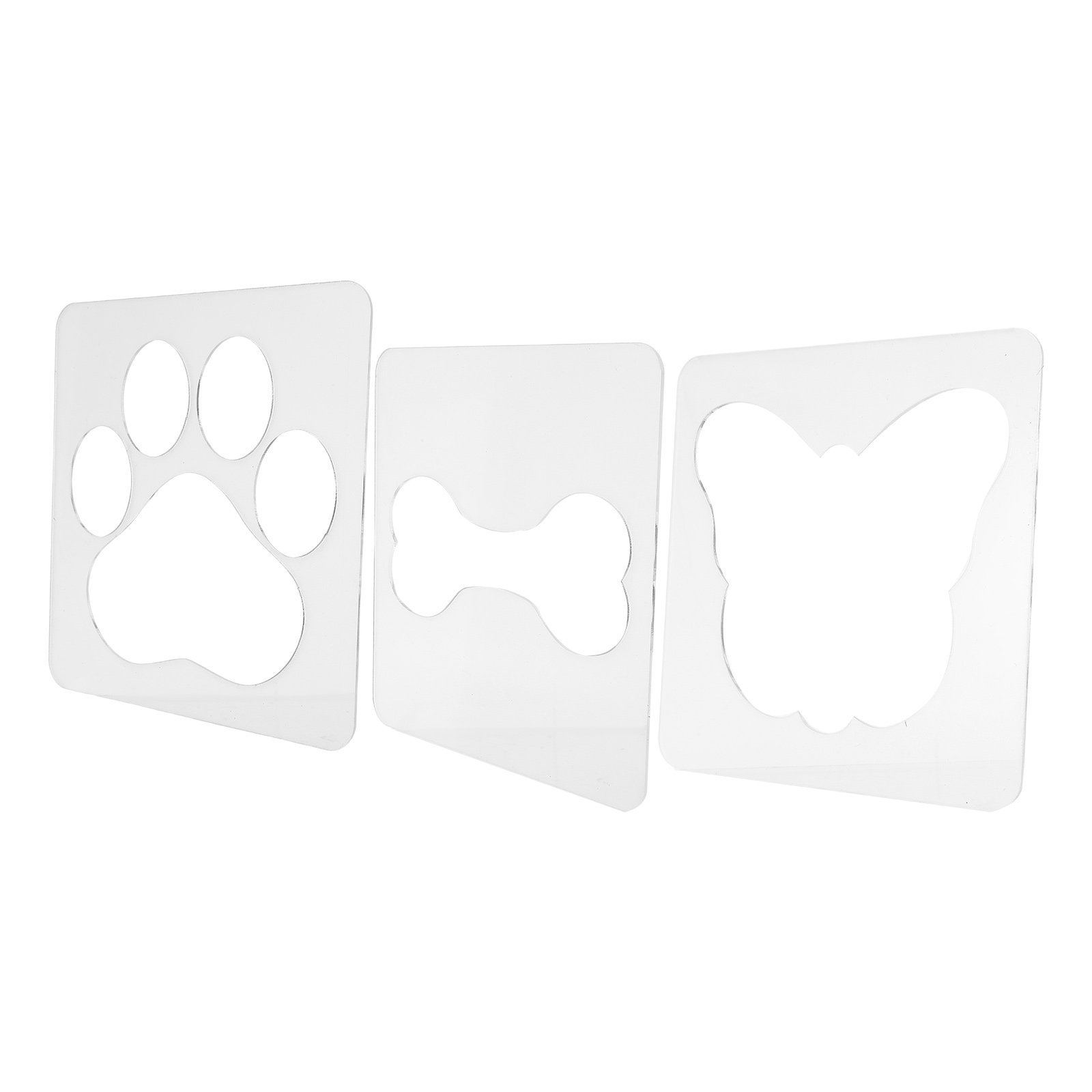 3Pcs Transparent Acrylic Quilt - Ruler Set Transparent 评论和价格