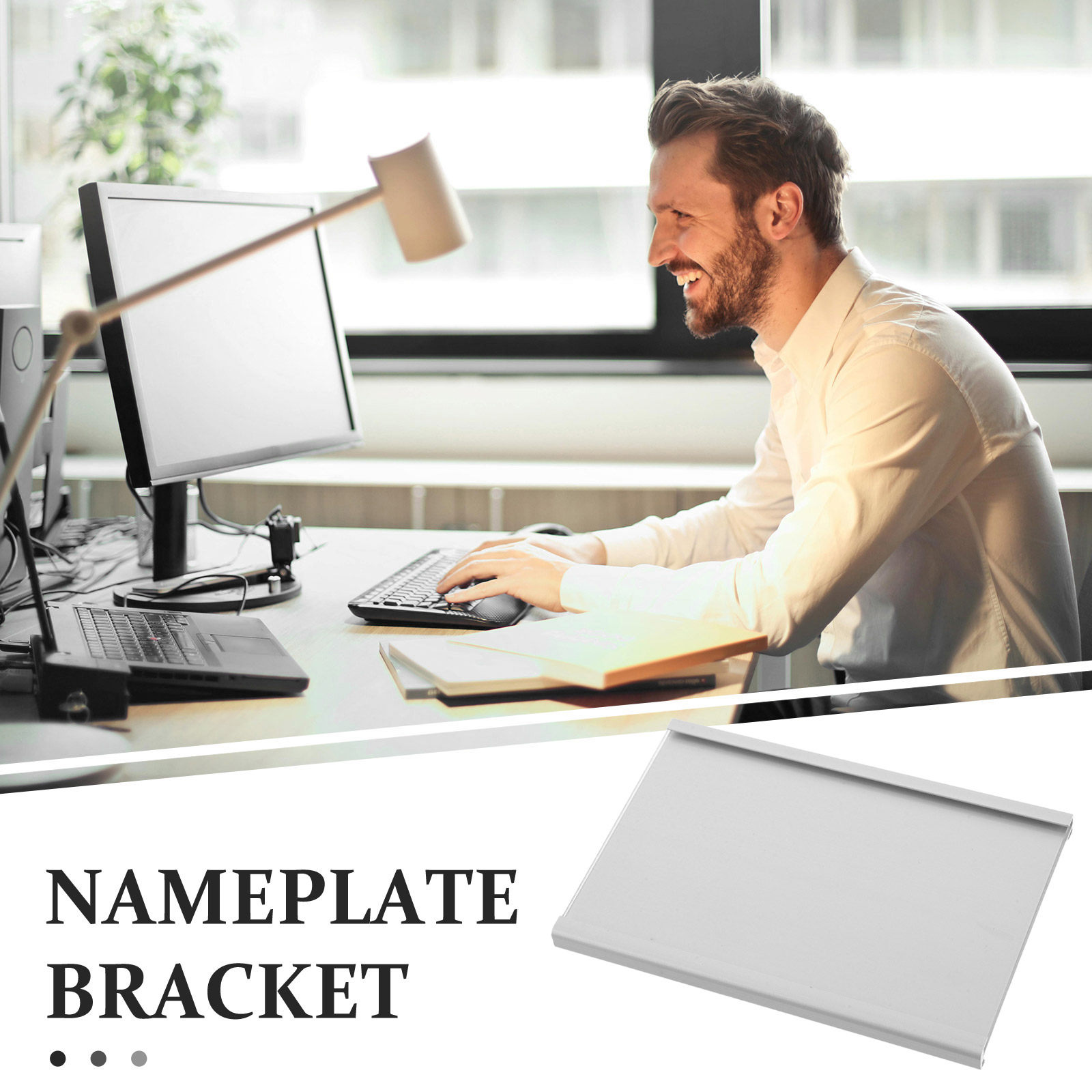 Metal Desk Name Plate Holder A - Desk Name Plate 评论和价格